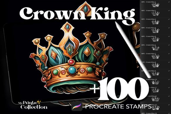 100 Procreate Crown King Stamps: A Digital Artist's Guide to Royal Design