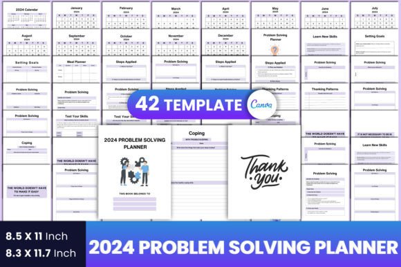 2024 Problem Solving Planner Canva