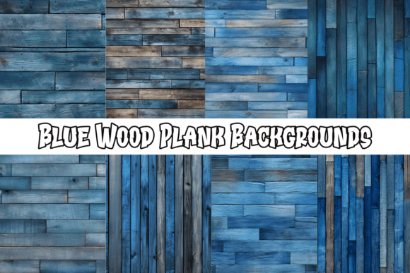 Blue Wood Plank Backgrounds: A Tranquil Design Element for Creative Projects