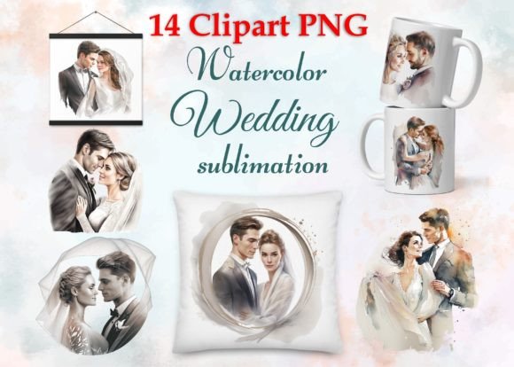 Bride and Groom Wedding Graphics PNG