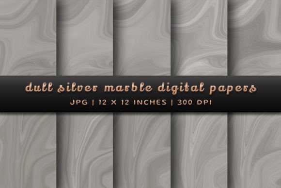 Dull Silver Marble Digital Papers: A Versatile Tool for Creative Design