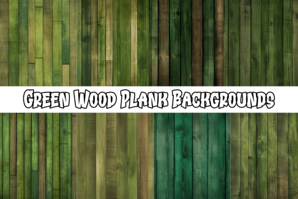 Green Wood Plank Backgrounds