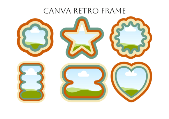How to Use Canva Retro Frame and Frame Set for Stunning Design Projects