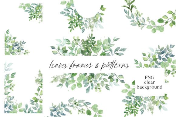 Leaves Watercolor Clipart Set: A Versatile Resource for Creative Projects