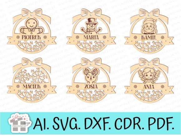 Openwork Christmas Baubles Laser Cut Svg