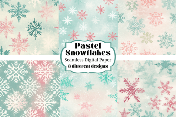 Pastel Block Print Snowflakes: A Beautiful Addition to Your Creative Projects