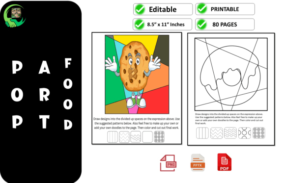 Pop Art Food Coloring Pages