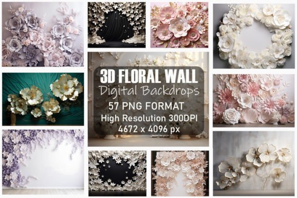Stunning 3D Floral Wall Backdrops: A Creative Powerhouse for Designers and Entrepreneurs